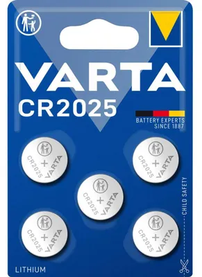 Image de 10x VARTA piles bouton CR2025 5er piles lithium 3V montres Industrial Universal