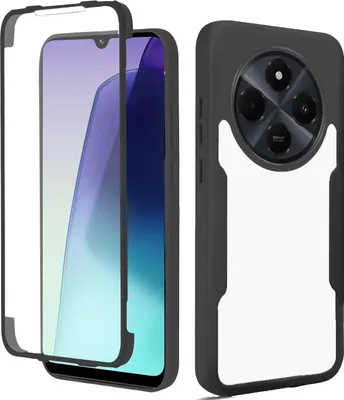 Produktbild von 360° Grad Hülle Xiaomi Redmi 14C Rundum vollschutz Integriertem Displayschutz in Schwarz