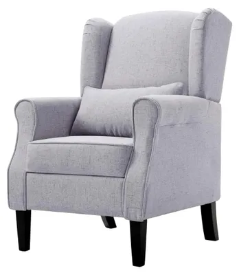 Produktbild von Sessel für Wohnzimmer, Stillsessel, Lesesessel, Fernsehsessel, Hellgrau Stoff