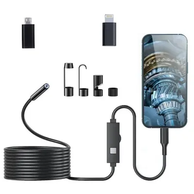 Produktbild von Inskam W400 USB-C/Lightning Endoskop 5.5mm 1440p, 5m Festkabel
