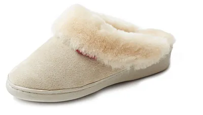 Produktbild von Hausschuhe Lammfell Typ "Korfu", beige, 44