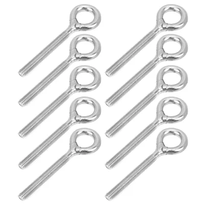 Image de 10pcs M5 Eye Bolt Stainless Steel Ring Bolts Machine Welded Closed Screw Rod Eye Screw Bolts