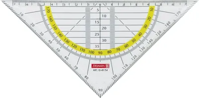 Produktbild von 10X BRUNNEN 1049754 Geometrie-Dreieck 16cm klar