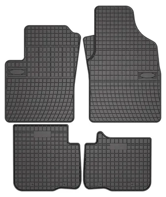Produktbild von Gummi-Fußmatten für Fiat Panda III 2020- (Schrägheck) – 4-tlg, Schwarz, passgenau