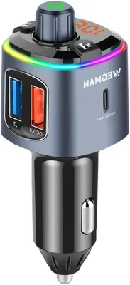 Productafbeelding van Bluetooth FM Transmitter voor Auto met 30W USB-C Autolader en Handsfree Functie