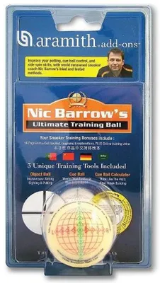 Image de Boule d'entraînement Snooker Nic Barrow 52mm avec instructions d'exercice