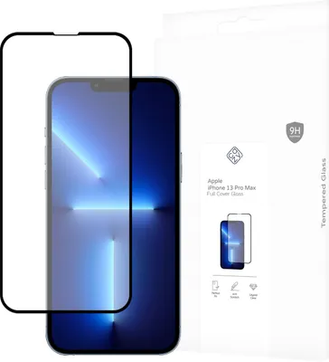 Produktbild von Schutzfolie Apple iPhone 13 Pro Max - Panzerglas - Cazy - Schwarz