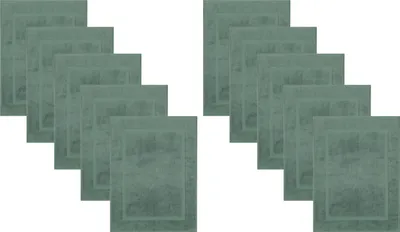 Produktbild von Betz 10 Stück Badvorleger 50x70 cm PREMIUM Badematte Badteppich Duschvorleger 100% Baumwolle 650g/m² Farbe: tannengrün