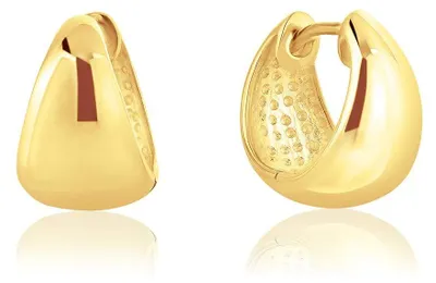 Immagine prodotto di Orecchini a cerchio grandi in argento sterling 925 con placcatura in oro