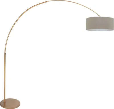Produktbild von Steinhauer - stehlampe - Sparkled Light - bronze - metall textil - bogenlampe - E27 - 4904BR