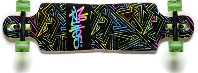 Produktbild von No Rules  Longboard Compact NEON, mit Leuchtrollen