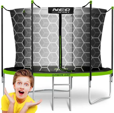 Produktbild von Gartentrampolin 8ft/252cm mit Innennetz und Leiter von Neo-Sport