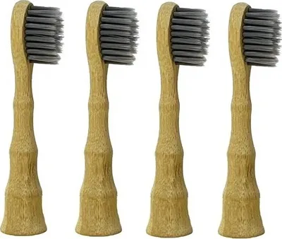 Obrázok produktu pre Kompatibilné hlavice ECO2 s bambusovým aktívnym uhlím pre zubné kefky Philips Sonicare - 4 ks