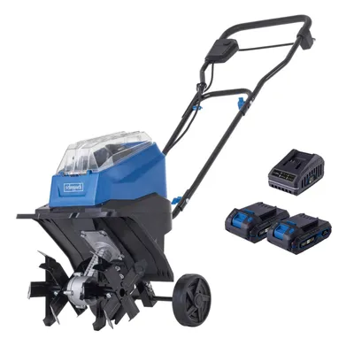 Produktbild von Scheppach Akku-Bodenhacke BC-MT300-X - 20V IXES | 300 mm Arbeitsbreite | 200 mm Tiefe | inkl. 2x 2Ah Akku + 2,4A Ladegerät