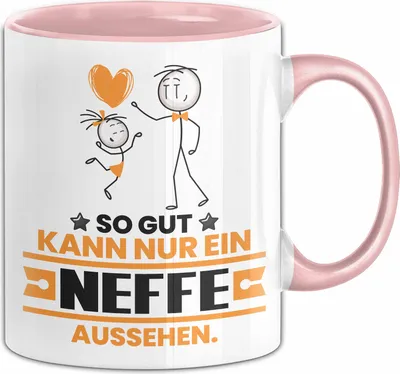 Produktbild von Neffe Geschenk Tasse So Gut Kann Nur Ein Neffe Aussehen Geschenkidee Kaffee-Becher (Rosa)