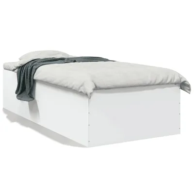Zdjęcie produktu dla vidaXL Rama łóżka biała 90x200 cm materiał drewnopochodny