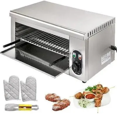 Obrázek produktu pro Elektrický gril a pec na pizzu – na kuřata a do kuchyně – 2 kW – kompaktní provedení