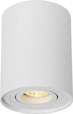 Produktbild von Deckenlampe Aufputz Aluminium GU10 D: 9,6 cm rund Weiß Modern Spot Lampe Decke
