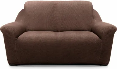Produktbild von Zweisitzer-Sofabezug, Milan, beige, Stretch, Tagesdecke, dick, Stretch, einteilig, braun