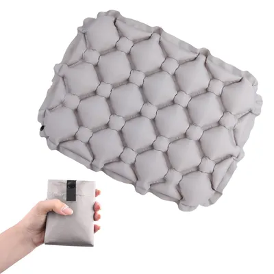 Imagen del producto de Omgoods - Cojín inflable para acampar, ideal para actividades al aire libre. Ultraligero e impermeable