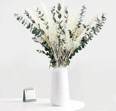 Produktbild von Famanu Pampasgras Trockenblumen Dekoration - Weiß
