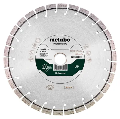 Produktbild von Metabo Diamanttrennscheibe 230x22,23mm, UP, Universal professional