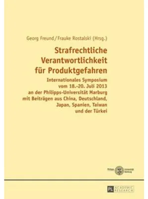 Obrázek produktu pro Strafrechtliche Verantwortlichkeit für Produktgefahren