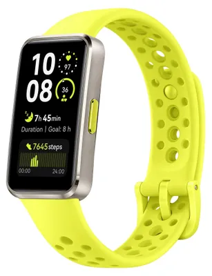 Image de Bracelet connecté HUAWEI Band 10, moniteur d'activité physique, alliage d'aluminium, couleur verte