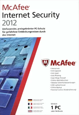 Produktbild von McAfee Internet Security 2012 - 1 User
