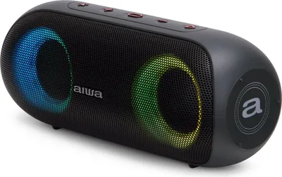 Produktbild von Aiwa BST-650, 20 W, 60 - 20000 Hz, Verkabelt & Kabellos, 10 m, Tragbarer Stereo-Lautsprecher, Schwarz
