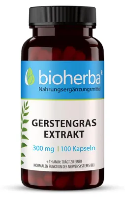 Produktbild von Bioherba Gerstengras Extrakt 300 mg 100 Kapseln