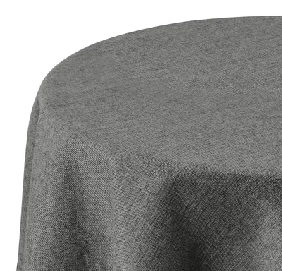 Obrázek produktu pro Ubrousk na stůl, vzhled lnu, 140 cm, voděodolný, omyvatelný, tmavě šedý, obdélníkový
