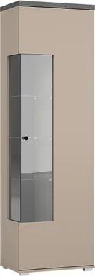Produktbild von Vitrine Serio - 05 Wohnzimmerschrank 55X180X36 Cm 1 Türiger Vitrinenschrank (Led In Option)