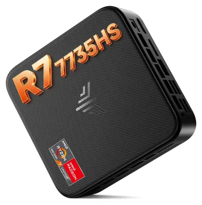 Zdjęcie produktu dla Mini komputer - procesor Ryzen 7 7735HS, 24 GB pamięci RAM, dysk SSD 512 GB, karta graficzna Radeon 680M, system Windows 11