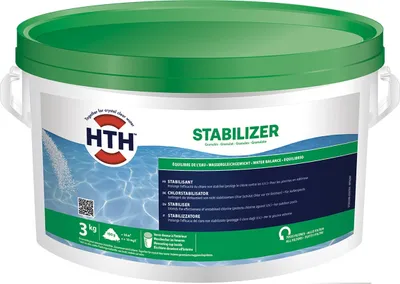 Produktbild von HTH Stabilizer 3 kg Chlor Stabilisator Granulat Verlängert Wirksamkeit Pool