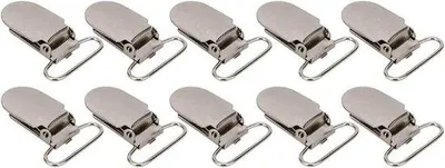 Immagine prodotto di 20 fermagli in metallo per abbigliamento, decorazione e artigianato