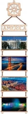 Zdjęcie produktu dla Puzzle 2D, America de Nord, EWA, lemn, 85 piese