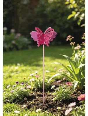 Produktbild von Gartenstecker Schmetterling Lafiora Metall H 95 cm pink