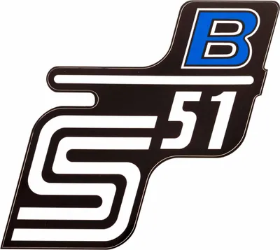 Produktbild von Klebefolie Seitendeckel "S51 B" - Blau