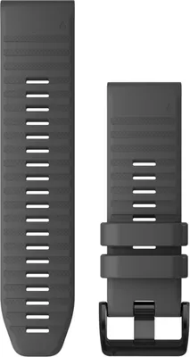 Zdjęcie produktu dla Wymienna opaska na rękę Garmin QuickFit 26 mm, silikonowa, łupkowo-szara
