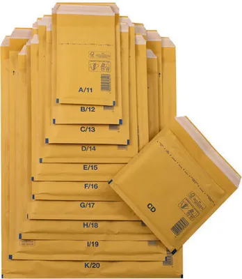 Produktbild von 100x Luftpolstertaschen 265x360mm Gr. 8 (H/18)braun für B4
