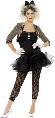 Image de Smiffys - Costume "1980s" - Femme SM1890 (XXL) (Noir)