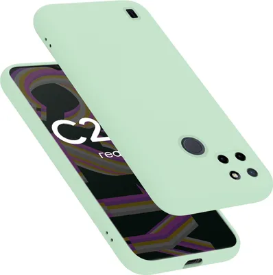 Produktbild von Cadorabo Schutzhülle für Realme C21Y / C25Y Hülle in Grün Handyhülle Case Cover TPU Etui
