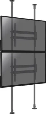 Image de Support sol-plafond pour 2 écrans TV 50'' - 100'' - Hauteur max 300cm