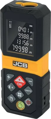 Obrázok produktu pre JCB | Laserový diaľkomer, LCD, 80 m, nabíjačka USB-C