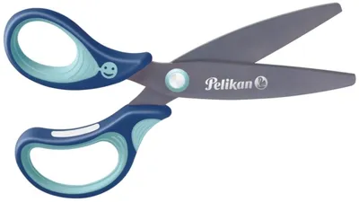 Produktbild von Schulschere griffix SC1LB Linkshänder blau Packung mit 3 Stück