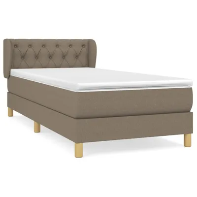 Produktbild von vidaXL Boxspringbett mit Matratze Taupe 80x200 cm Stoff