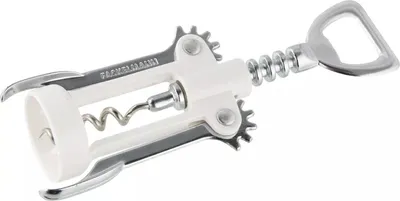 Produktbild von FACKELMANN Hebelkorkenzieher weiß, Länge: 160 mm