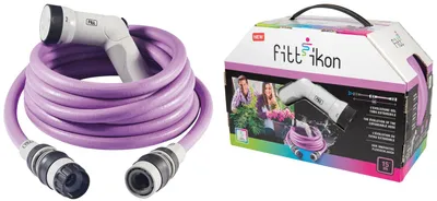 Image de Kit de tuyau d'arrosage avec pistolet à jets multiples et raccords IKON KIT FITT - 10 m. MediumOrchid