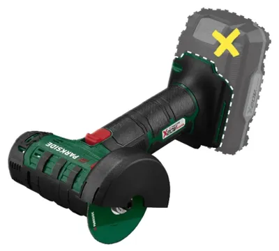 Akku-Winkelschleifer 20 V, ohne Akku, Softstart, Spindelarretierung